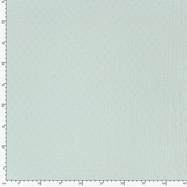 Muslin fabric Dots Mint