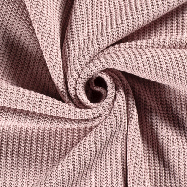 Heavy Knit tissu Rose clair mat 