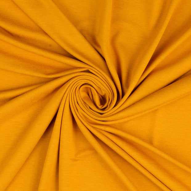 Jersey de Viscose tissu Ocre 