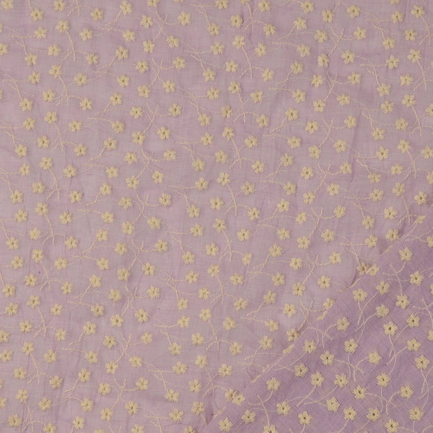  tissu fleurs brodé 