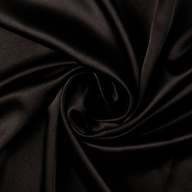 Satin Velvet fabric Black 