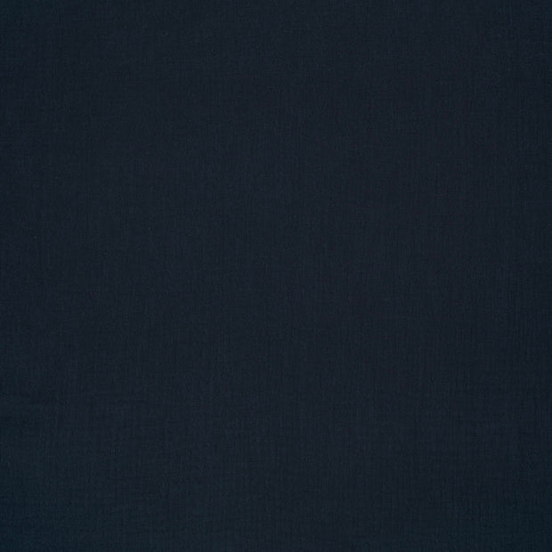 Muslin extra wide fabric Navy matte 