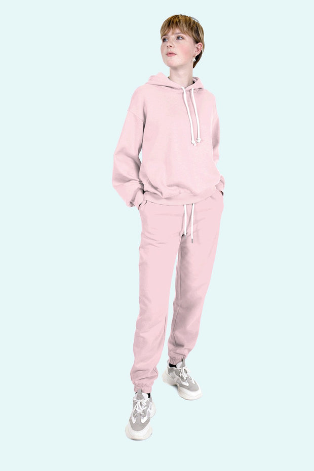 Jogging tissu Unicolore Rose clair