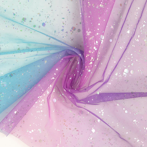 tulle tissu multicolore 