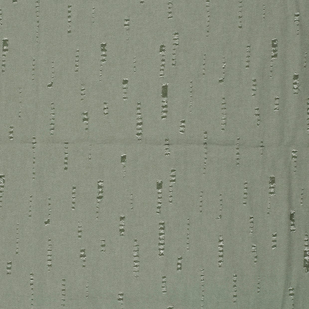Denim fabric Olive Green matte 