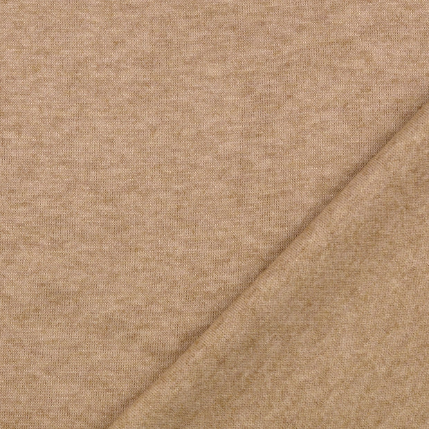 Heavy Knit fabrik Melange gebürstet 