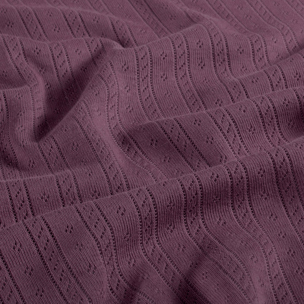 Pinpoint fabric Unicolour Mauve