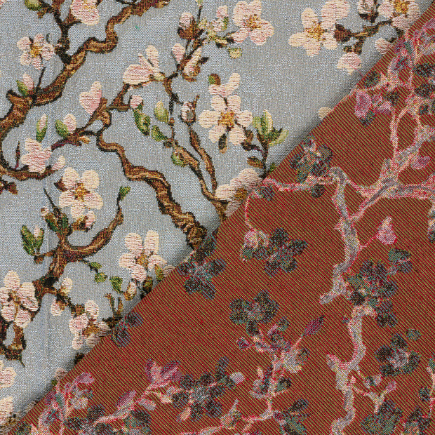 Gobelin tissu fleurs jacquard 