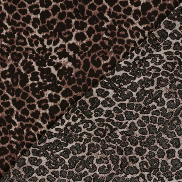 Crepe fabric Panther printed 