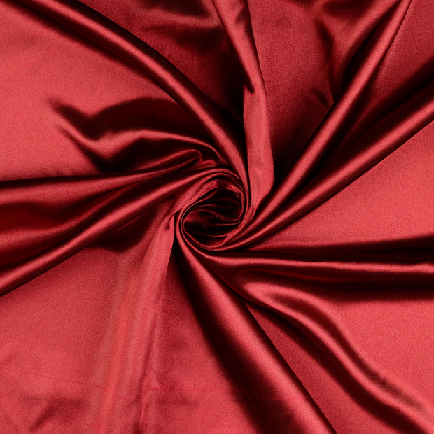 Satin tissu bordeaux 