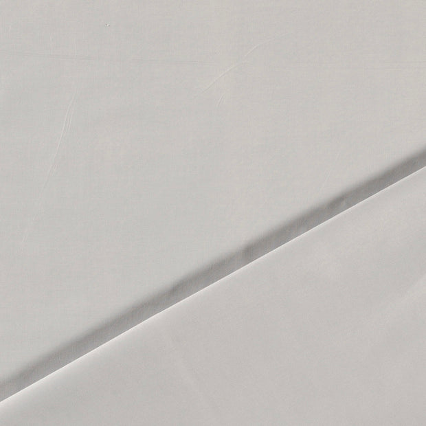 Popeline de Coton tissu Gris clair mat 