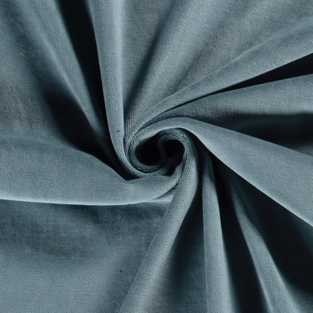 Nicky velours fabrik Indigoblau weich 