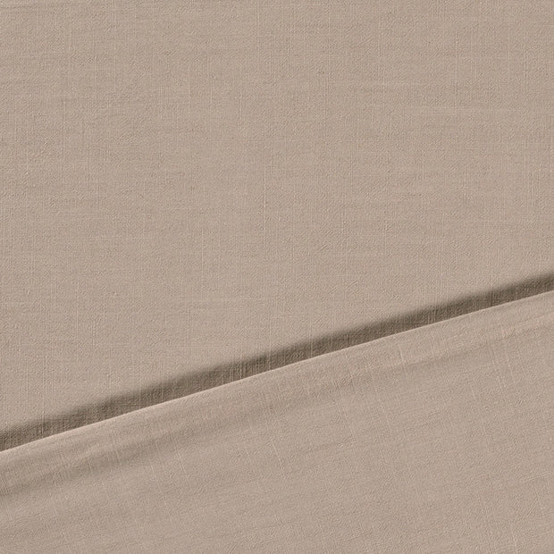 Viscose Lin Chaine et Trame tissu Beige slub 