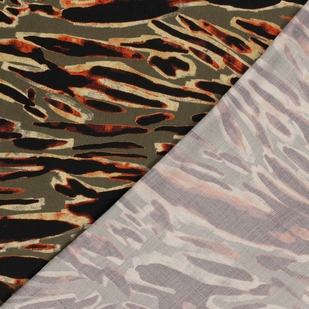 Viscose Satin fabrik Abstrakt bedruckt 