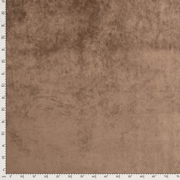 Velours tissu Unicolore Camel