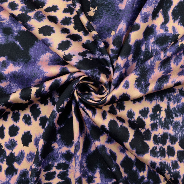 Viscose Satin fabrik lila 