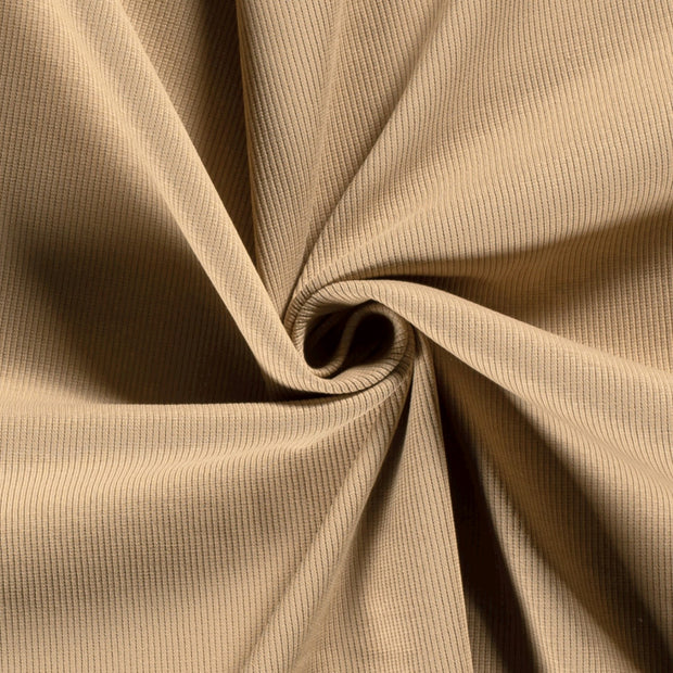 Rib Jersey tissu Camel mat 