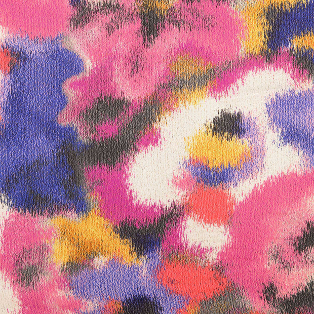 Viscose Satin fabrik Blumen Mehrfarbig