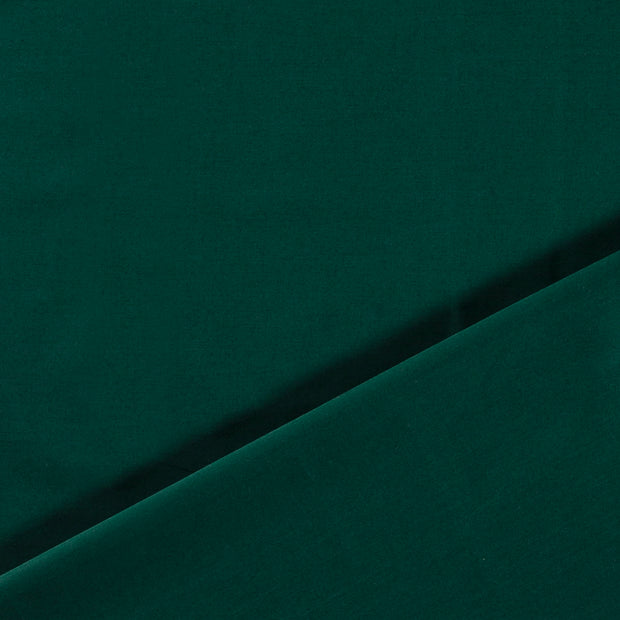Popeline de Coton tissu Unicolore Vert foncé