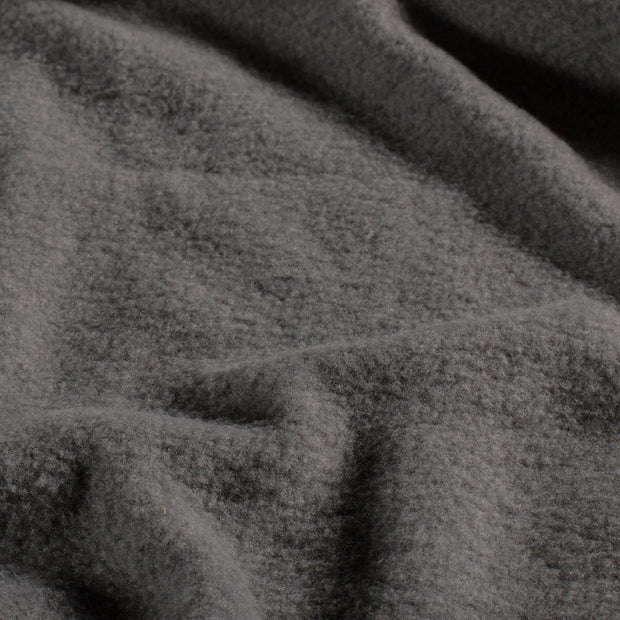 Fleece fabric Melange Dark Grey