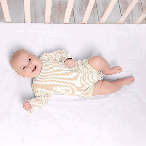 Baumwolle Jersey Yarn Dyed fabrik Ivory 