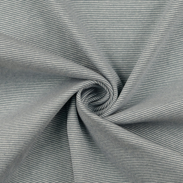 Bündchen Yarn Dyed fabrik Stahlblau matt 