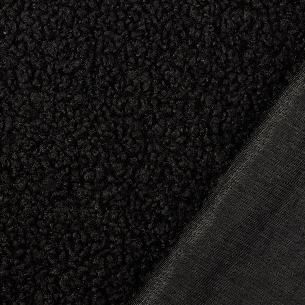  tissu noir fil teint 