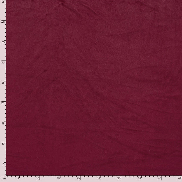 Supersoft Velvet fabric Unicolour Bordeaux