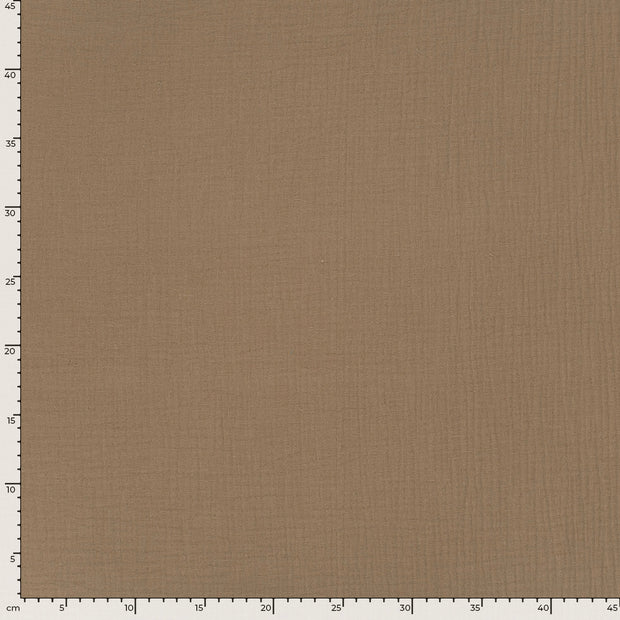 Muslin extra wide fabric Unicolour Camel