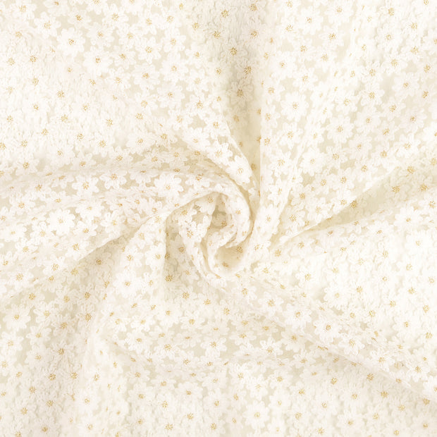 dentelle tissu blanc 