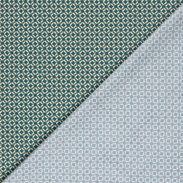 Cotton Poplin fabric Geometric pattern digital printed 