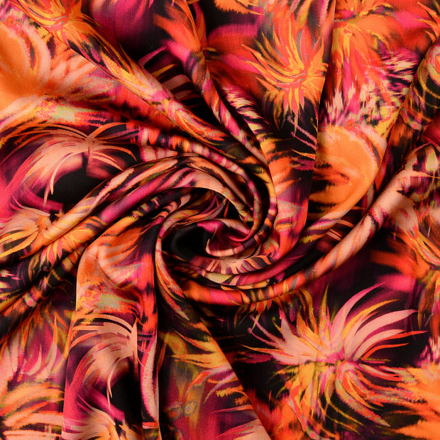 Viscose Satin tissu Coral 