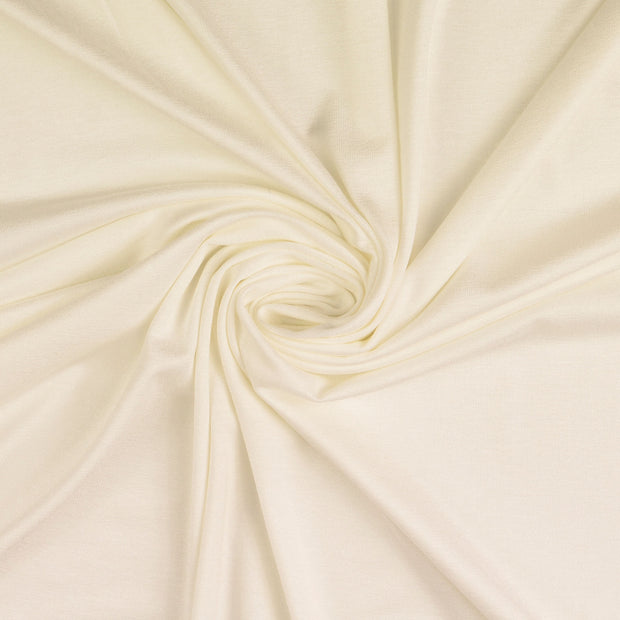 Viscose Jersey fabrik Wollweiß 