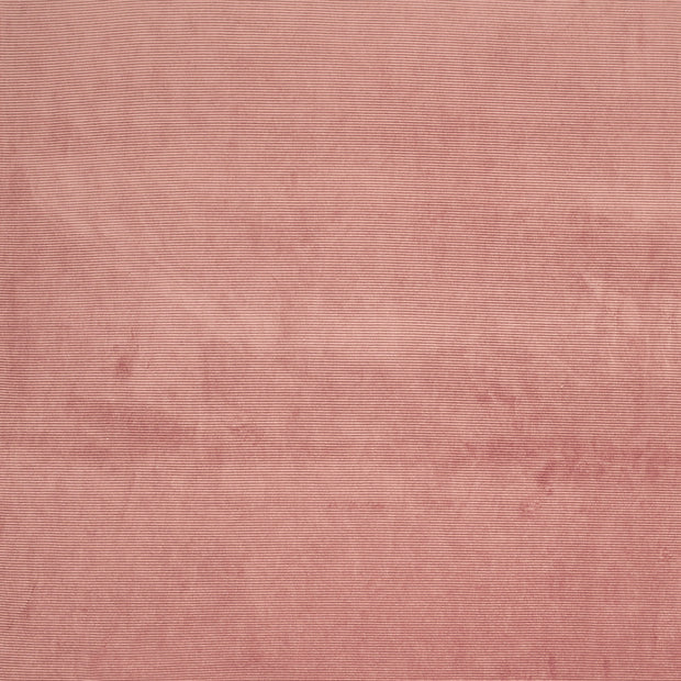 Nicky Velours Rib tissu Unicolore vieux rose