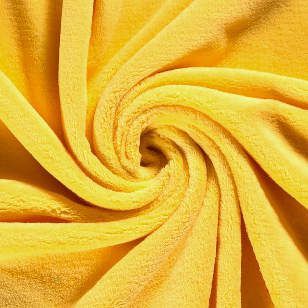Polaire Doudou tissu Jaune doux 