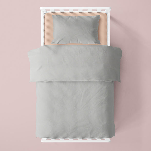 Cretonne tissu Unicolore Gris clair