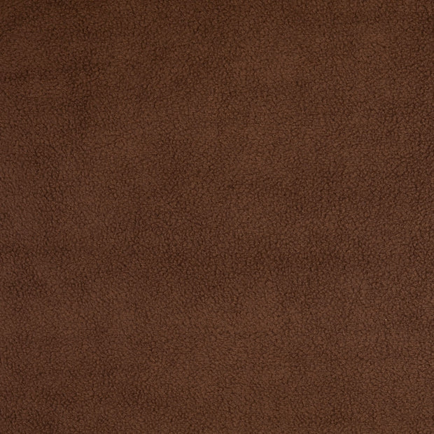 Polar Fleece fabrik Dunkelbraun weich 
