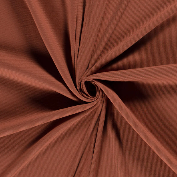 Rib Jersey fabric Redwood 