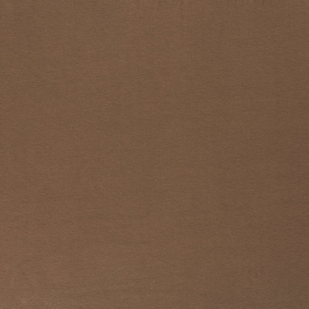 Cotton Jersey GOTS organic fabric Taupe Grey matte 