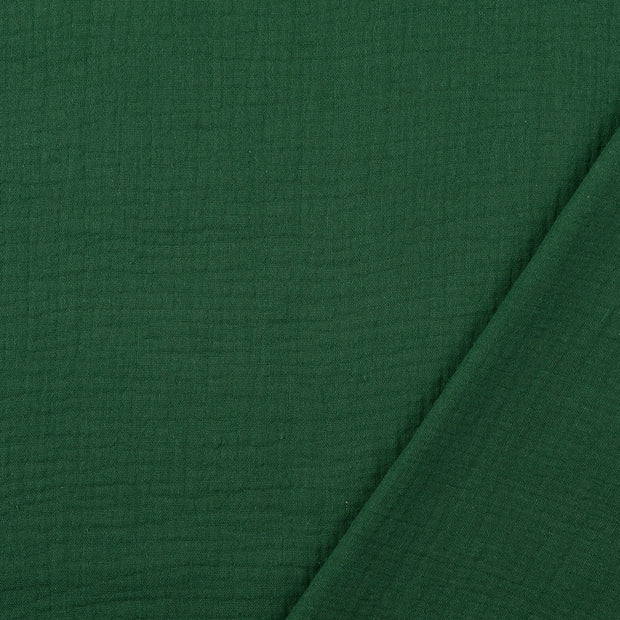 double gaze tissu Vert foncé 