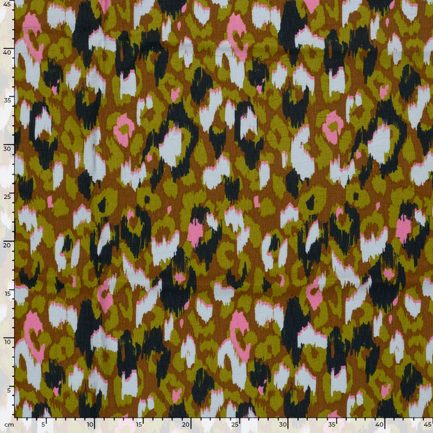 Viscose Nylon Ottoman tissu Abstrait Vert