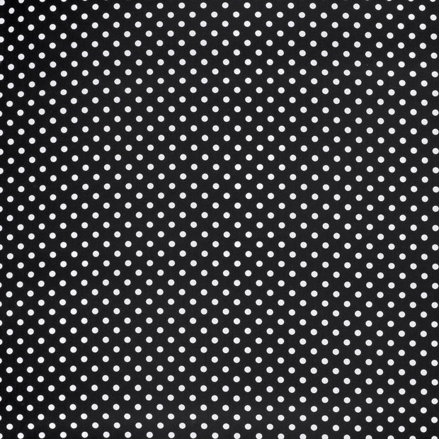 Cotton Poplin fabric Black matte 