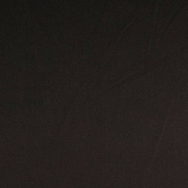 Viscose Lin Chaine et Trame tissu Unicolore noir