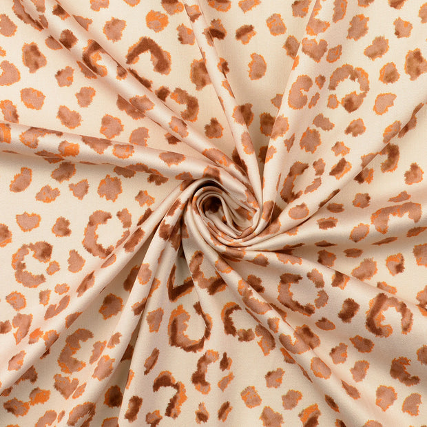 Viscose Satin tissu beige 
