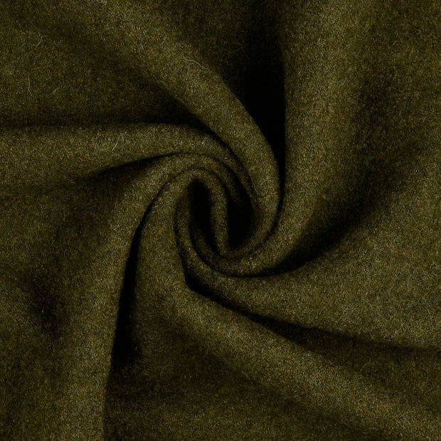 Chiffon en laine tissu Vert Olive 