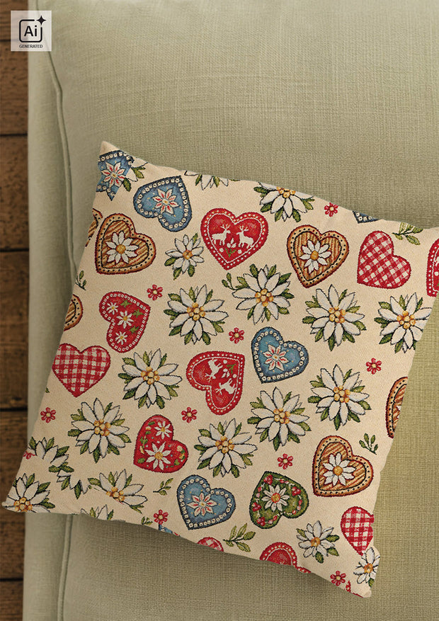 Gobelin tissu Montagnes Beige