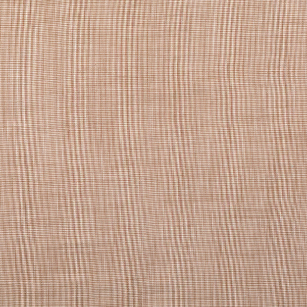 Popeline de Coton tissu Pied-de-Poule Beige