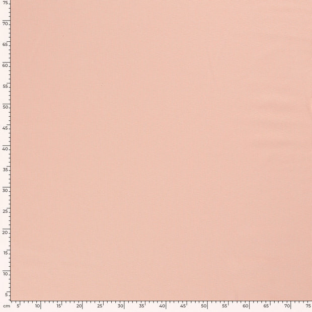 Knitted Waffle fabric Unicolour Salmon