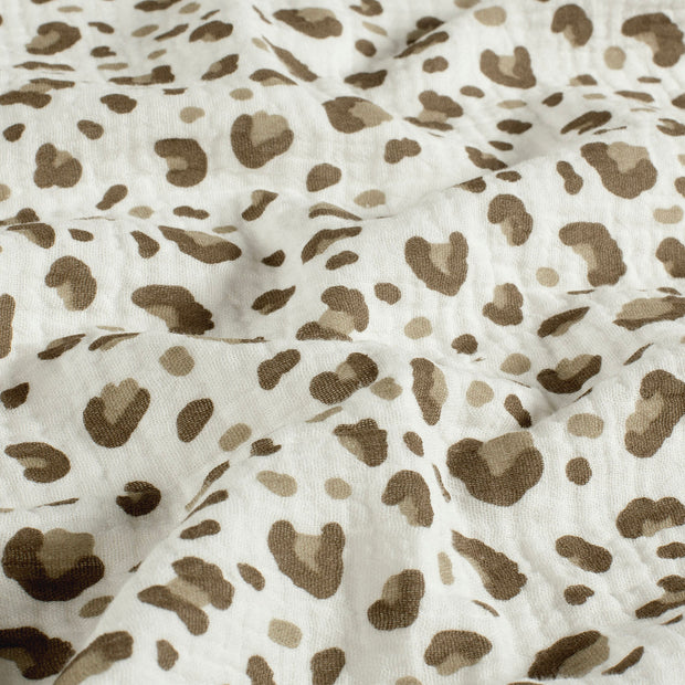 Double gaze tissu Panther Blanc cassé