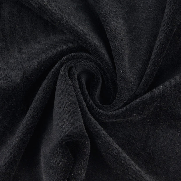 Nicky velours tissu noir 